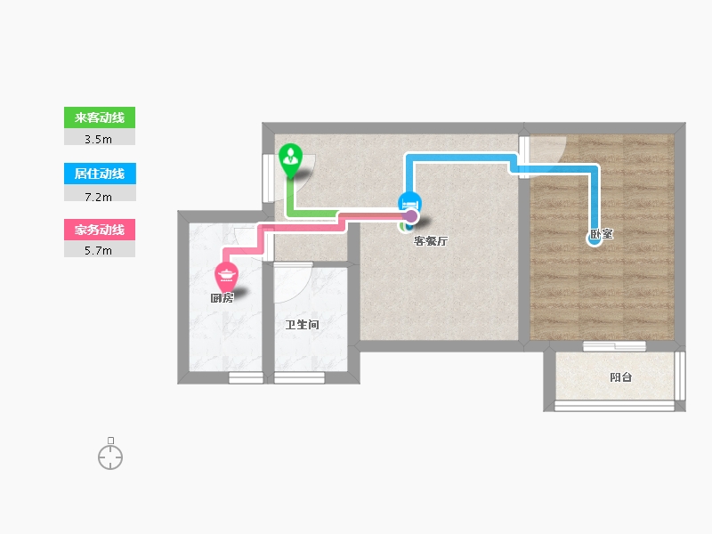 河南省-新乡市-禹洲嘉誉公元-46.91-户型库-动静线