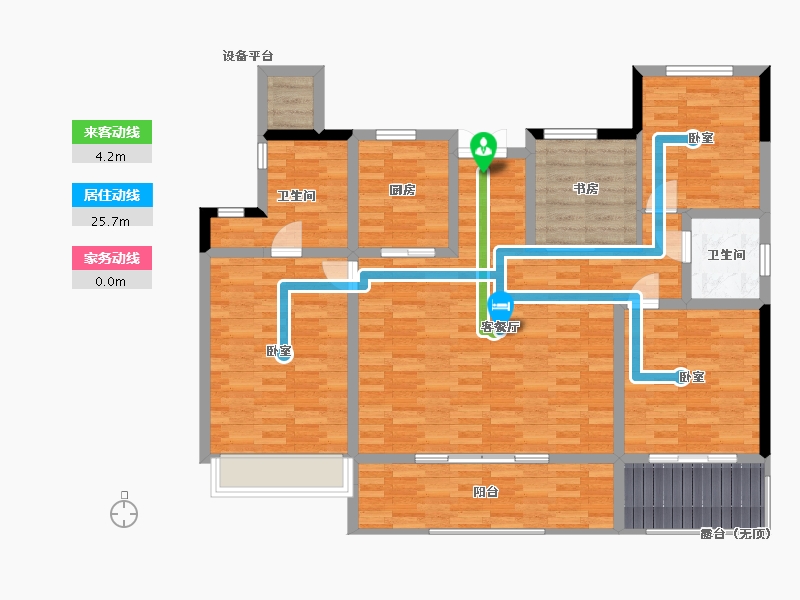 河南省-郑州市-金地滨河风华-121.81-户型库-动静线