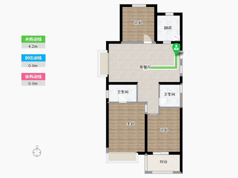 安徽省-蚌埠市-鹏欣·天珑天玥-92.79-户型库-动静线