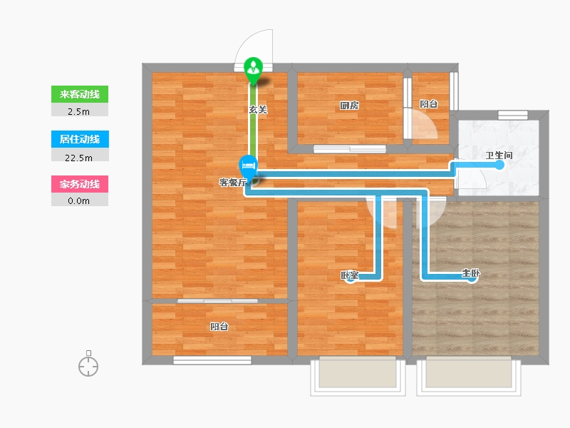 山东省-青岛市-绿地阅海府邸-72.00-户型库-动静线