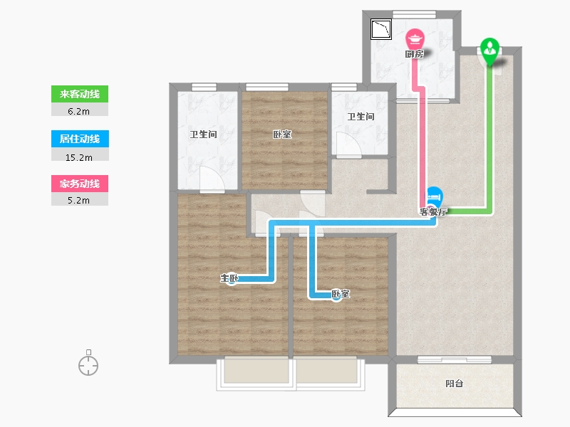 山东省-济南市-中铁诺德生态城-94.25-户型库-动静线