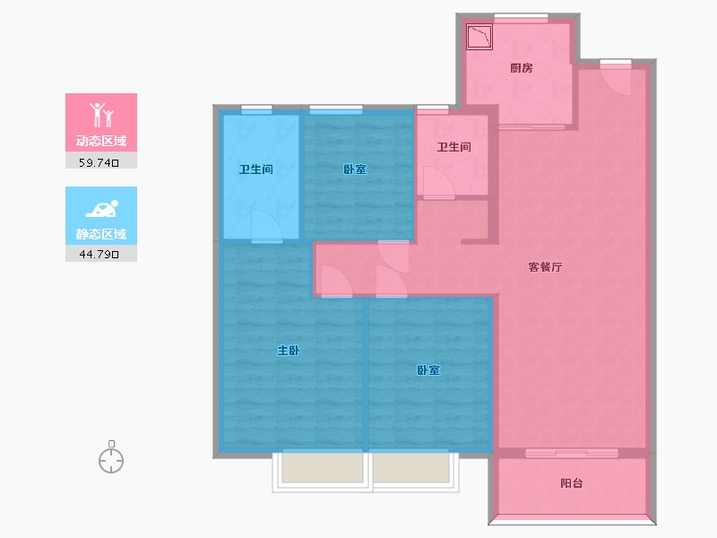 山东省-济南市-中铁诺德生态城-94.25-户型库-动静分区