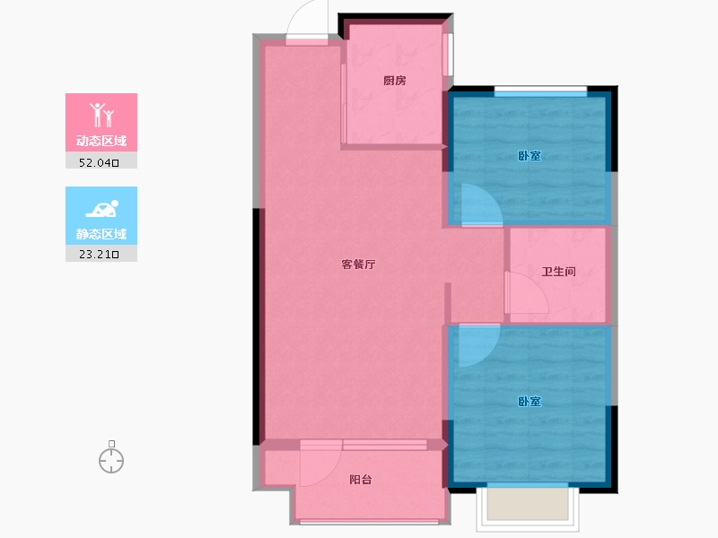 山东省-烟台市-中瑞城-68.00-户型库-动静分区