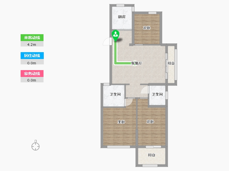 安徽省-蚌埠市-禹都府-84.80-户型库-动静线