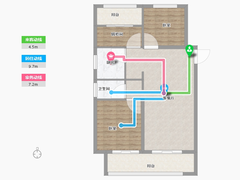 河南省-开封市-建业·尉州上院-84.01-户型库-动静线