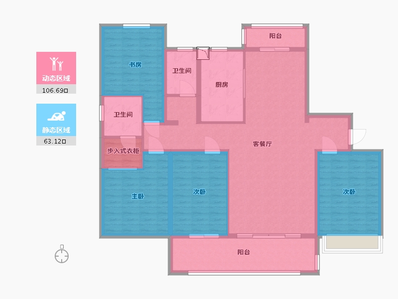 山东省-日照市-日照中心-154.00-户型库-动静分区