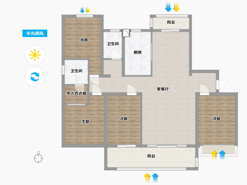 山东省-日照市-日照中心-154.00-户型库-采光通风