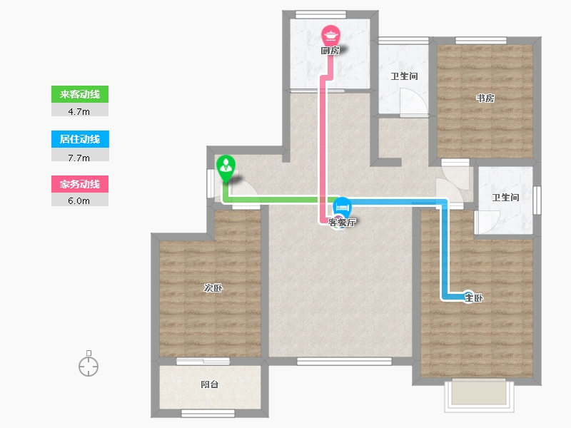 山东省-潍坊市-北斗•山河城-101.01-户型库-动静线