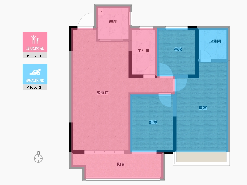 河南省-洛阳市-建业永宁上院-100.00-户型库-动静分区