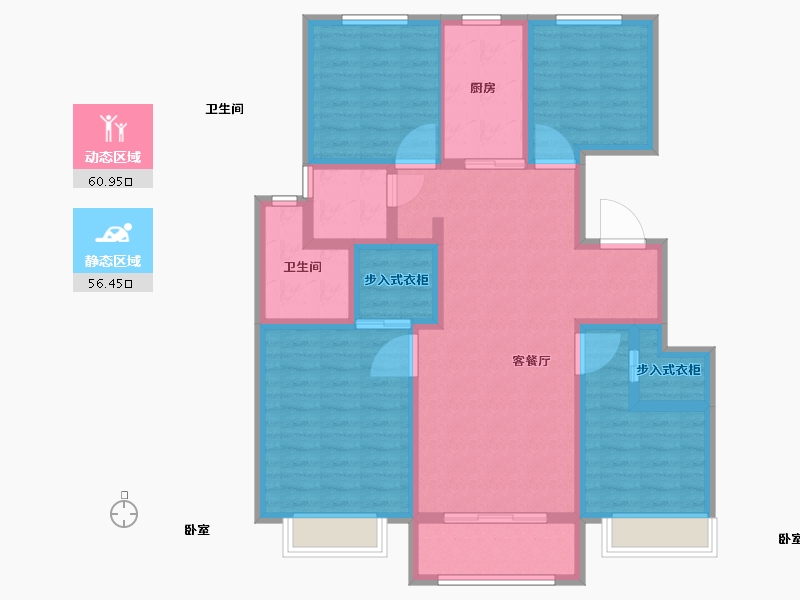 山东省-聊城市-康寿村-103.58-户型库-动静分区