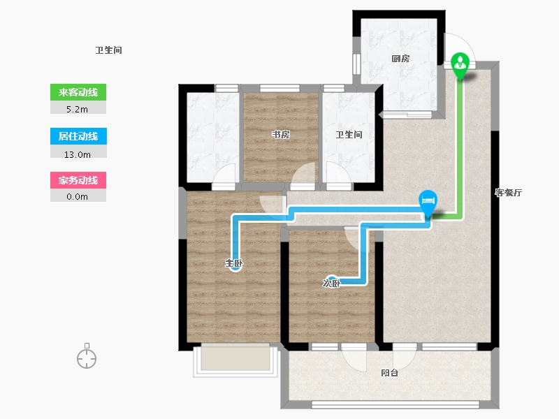 山东省-青岛市-华新园东宸府-87.00-户型库-动静线