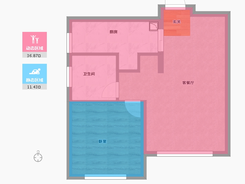 山东省-青岛市-隆海东方华庭-43.00-户型库-动静分区