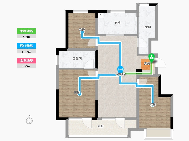 山东省-烟台市-世茂揽樾-93.00-户型库-动静线