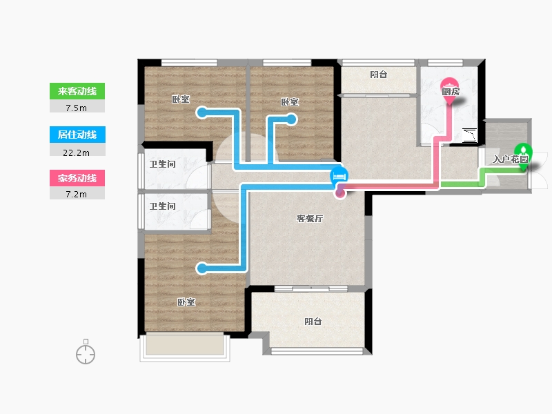 河南省-洛阳市-恒生光合城住宅-99.00-户型库-动静线