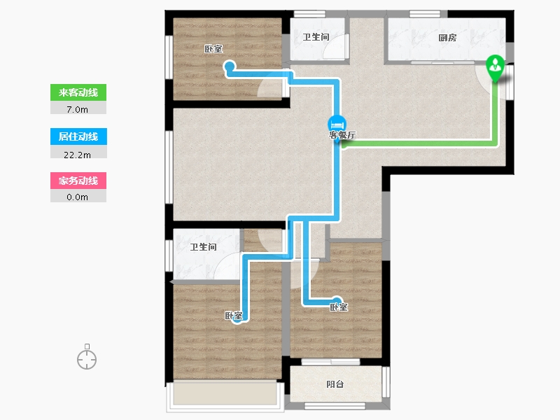 河南省-郑州市-融创蘭园-99.01-户型库-动静线