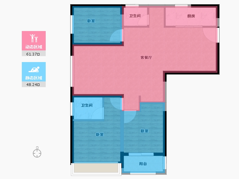 河南省-郑州市-融创蘭园-99.01-户型库-动静分区