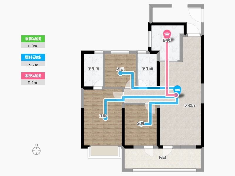 山东省-青岛市-华新园东宸府-91.00-户型库-动静线