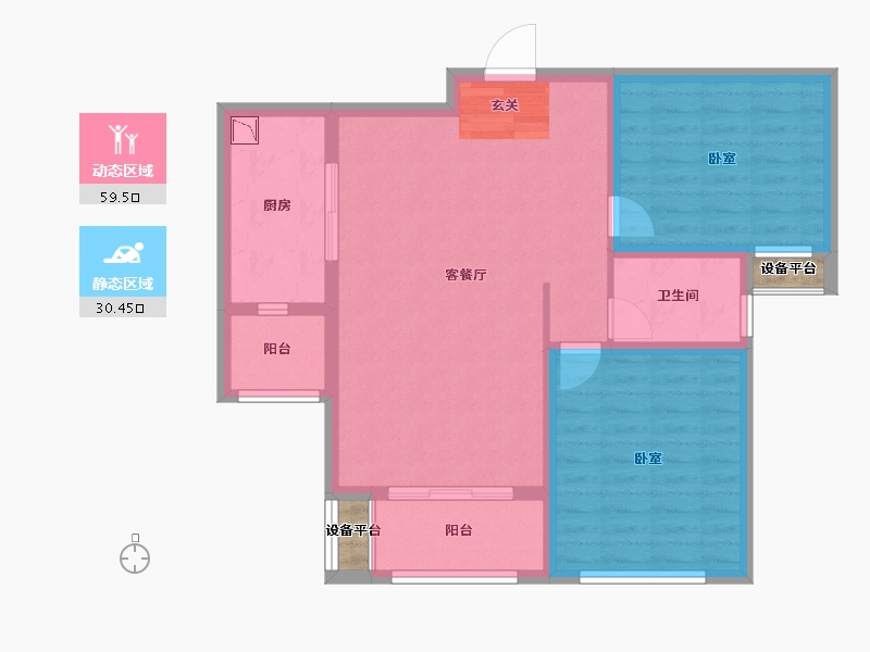 山东省-青岛市-高实馨城-82.14-户型库-动静分区