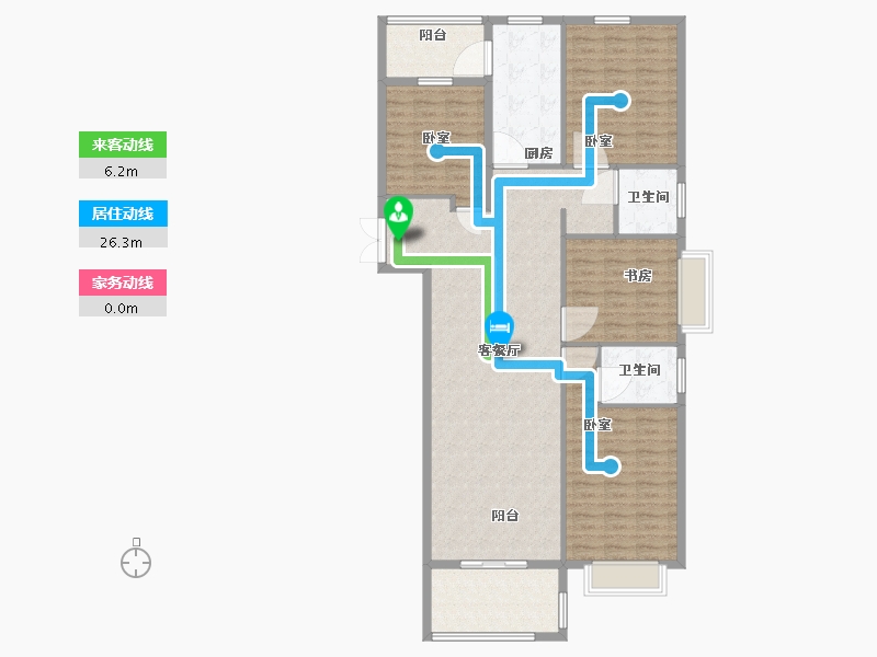 河南省-郑州市-啟福城-136.21-户型库-动静线