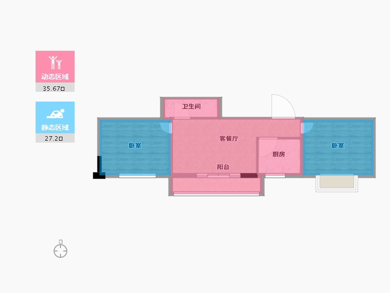 陕西省-渭南市-城市印象-55.88-户型库-动静分区