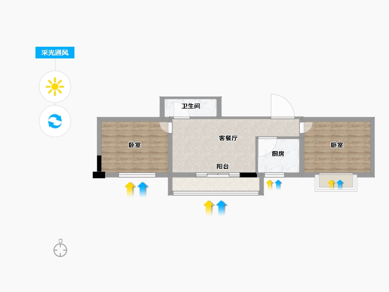 陕西省-渭南市-城市印象-55.88-户型库-采光通风