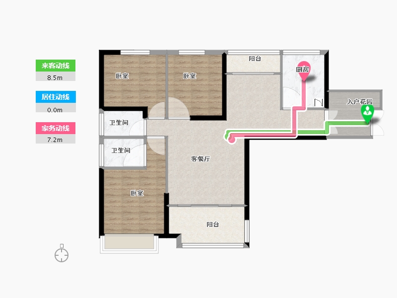 河南省-洛阳市-恒生光合城住宅-102.00-户型库-动静线