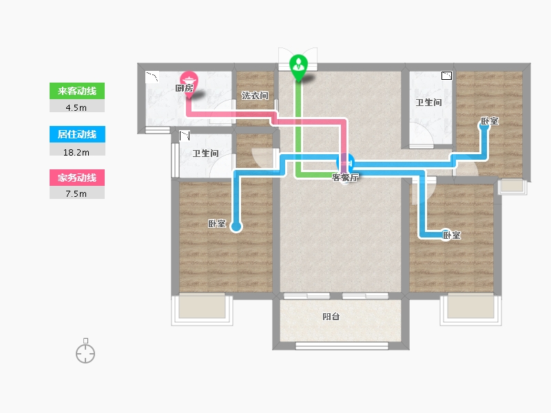 河南省-洛阳市-丽都名邸-78.93-户型库-动静线