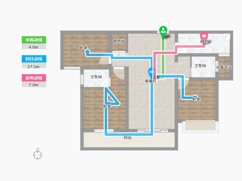 河南省-洛阳市-中浩德山水文苑-94.03-户型库-动静线