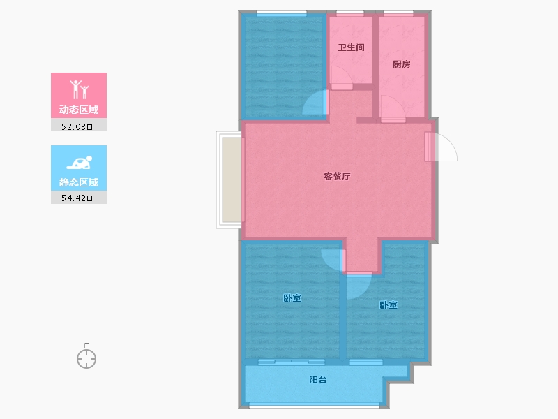 山东省-聊城市-壹号院-93.78-户型库-动静分区