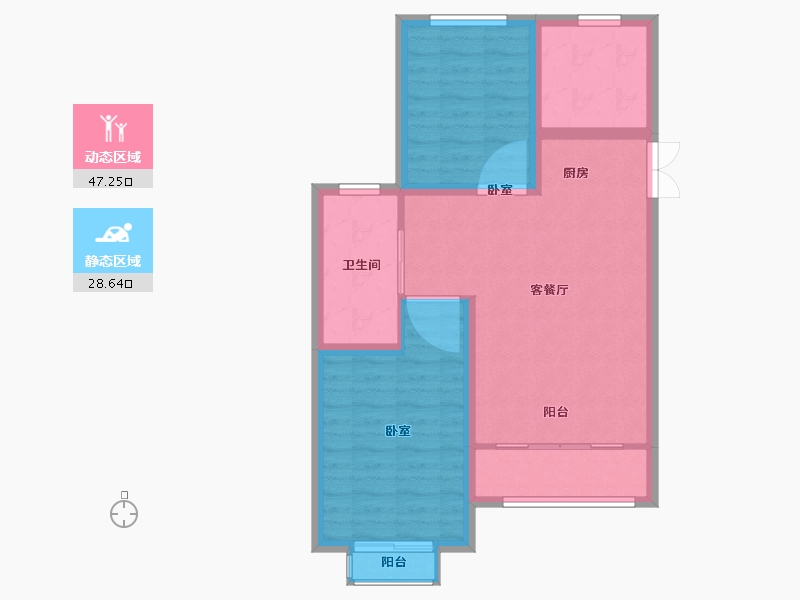 山东省-聊城市-康寿村-68.02-户型库-动静分区