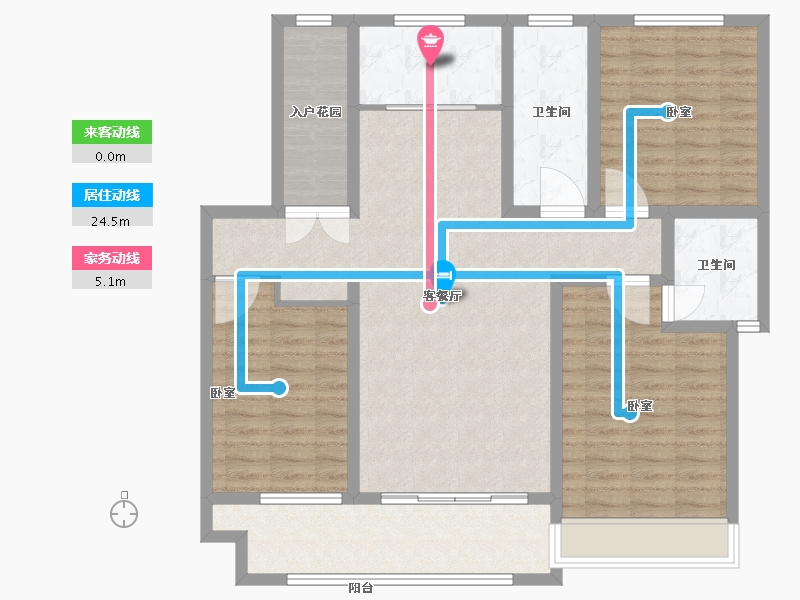 山东省-聊城市-壹号院-115.01-户型库-动静线