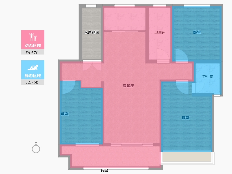 山东省-聊城市-壹号院-115.01-户型库-动静分区