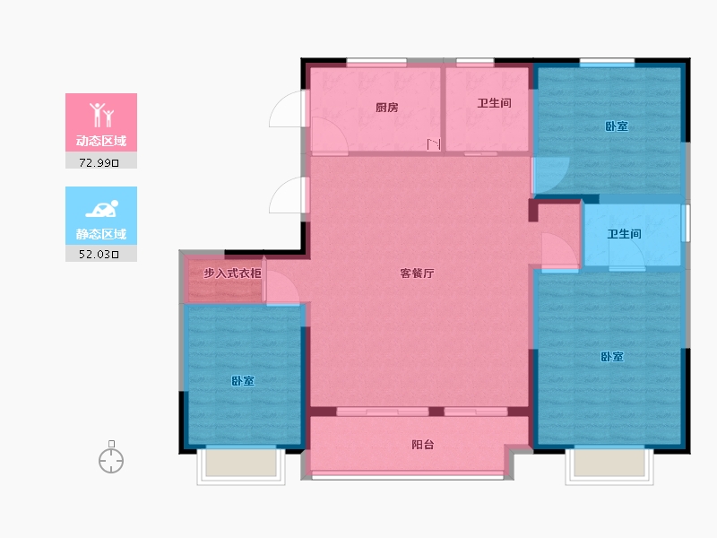 山东省-临沂市-高新·科技佳苑-114.01-户型库-动静分区