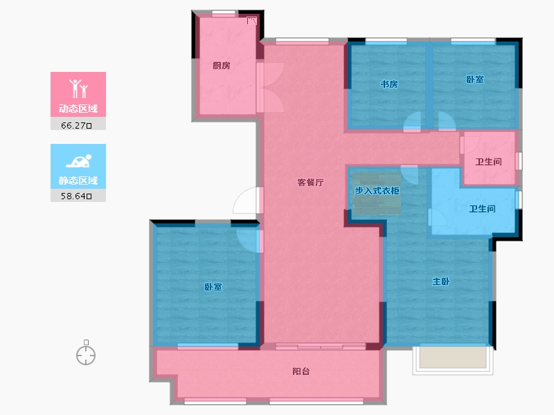 河南省-洛阳市-文乐山水上境-111.54-户型库-动静分区