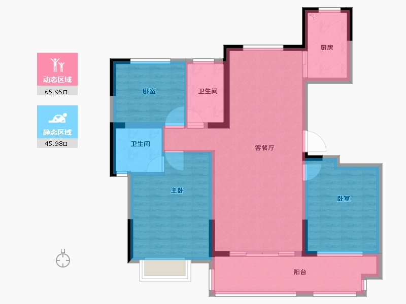 河南省-洛阳市-文乐山水上境-100.27-户型库-动静分区