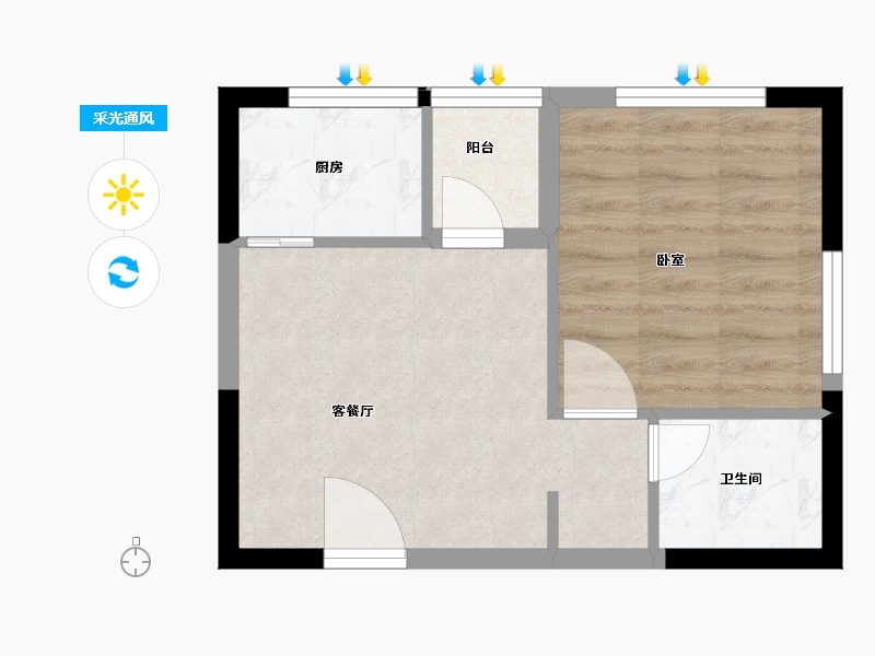 福建省-泉州市-白鹭湾-37.02-户型库-采光通风