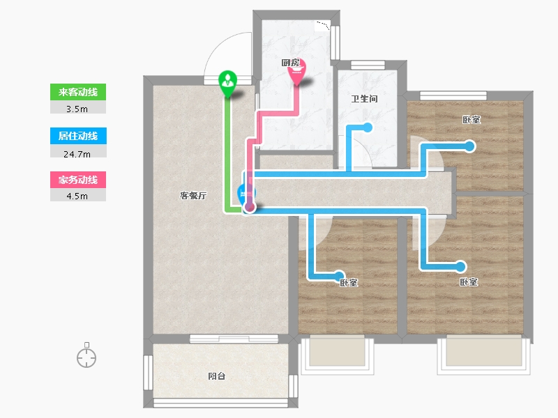 河南省-开封市-建业·尉州上院-72.18-户型库-动静线