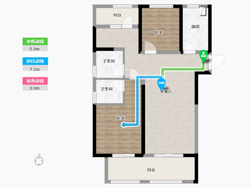 河南省-郑州市-融侨美域-88.37-户型库-动静线