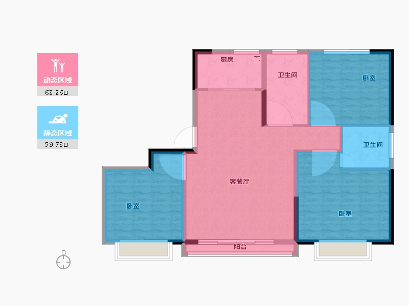 河南省-洛阳市-宜阳宁远财富广场-112.00-户型库-动静分区