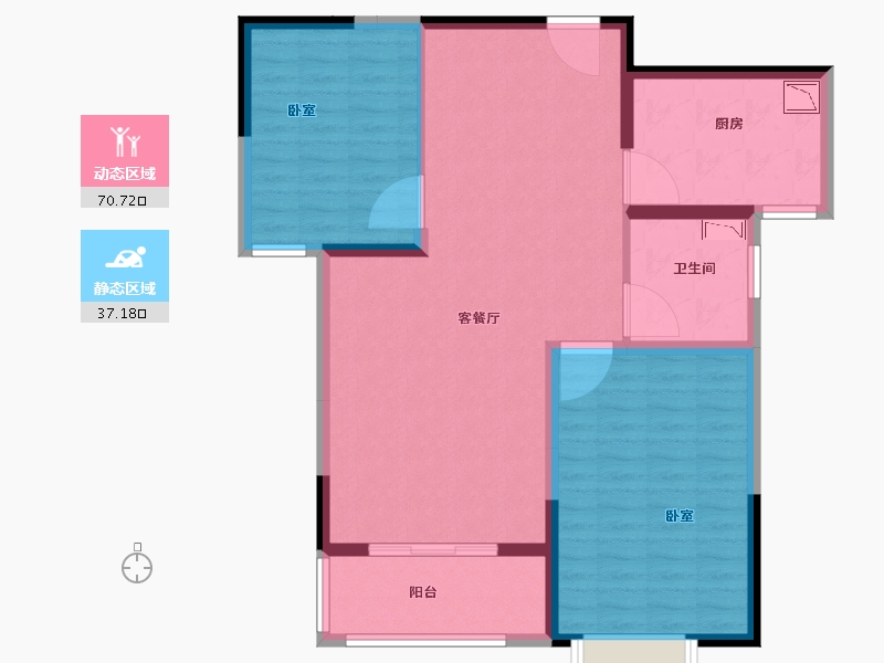 河南省-洛阳市-滨河御景苑-97.54-户型库-动静分区