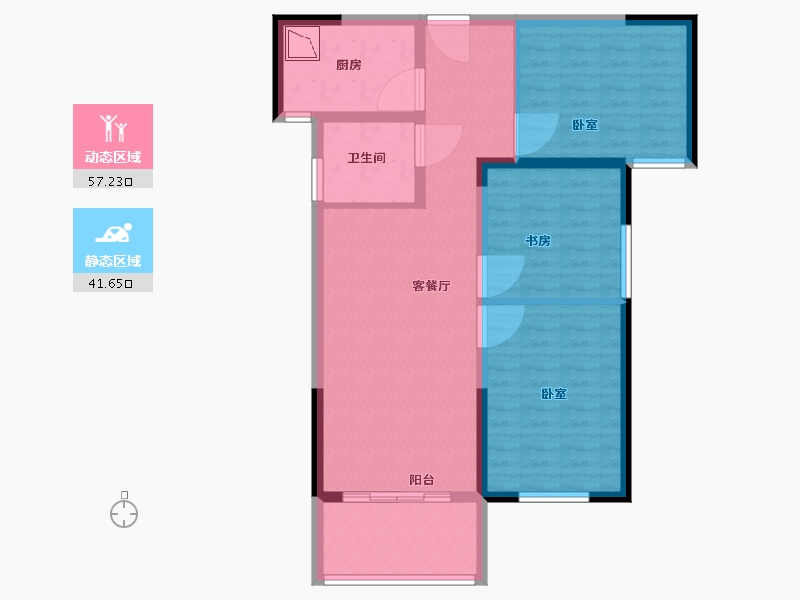 河南省-洛阳市-古都天玺-88.19-户型库-动静分区