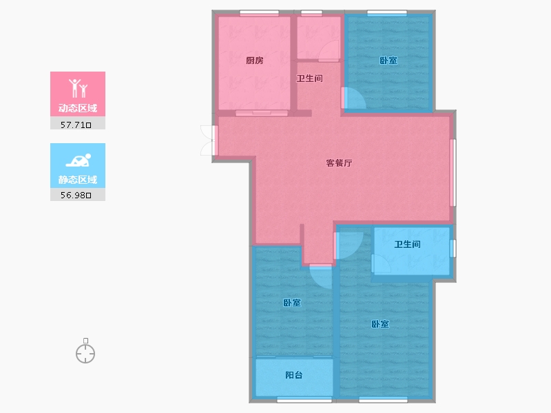 山东省-德州市-临邑阳光一品-103.00-户型库-动静分区