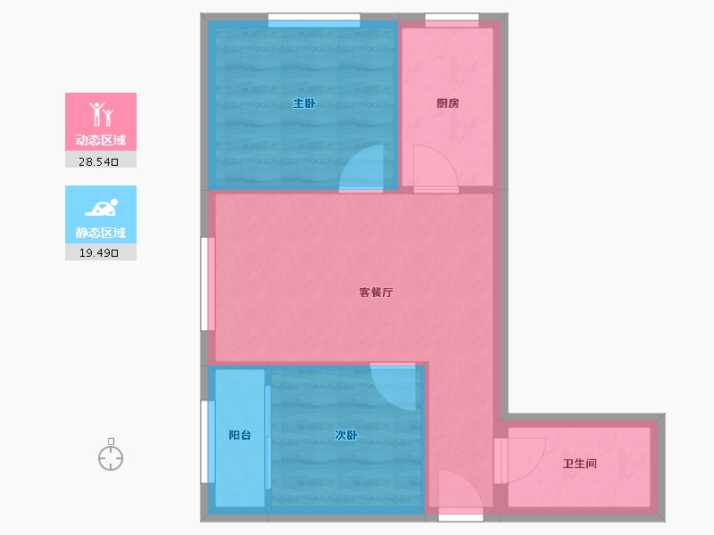 山东省-济南市-帝华广场-42.78-户型库-动静分区