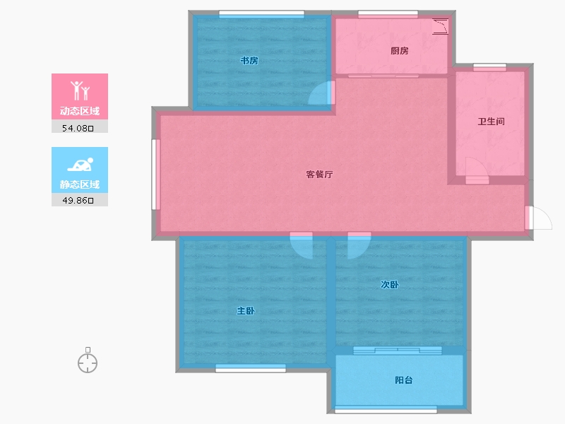 山东省-济南市-中国铁建明山秀水-93.00-户型库-动静分区