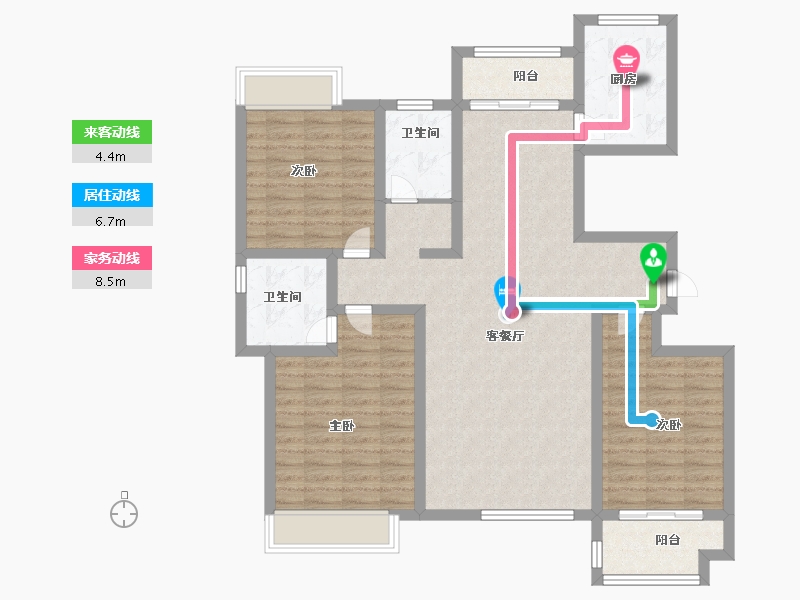 山东省-济南市-中国铁建明山秀水-108.99-户型库-动静线