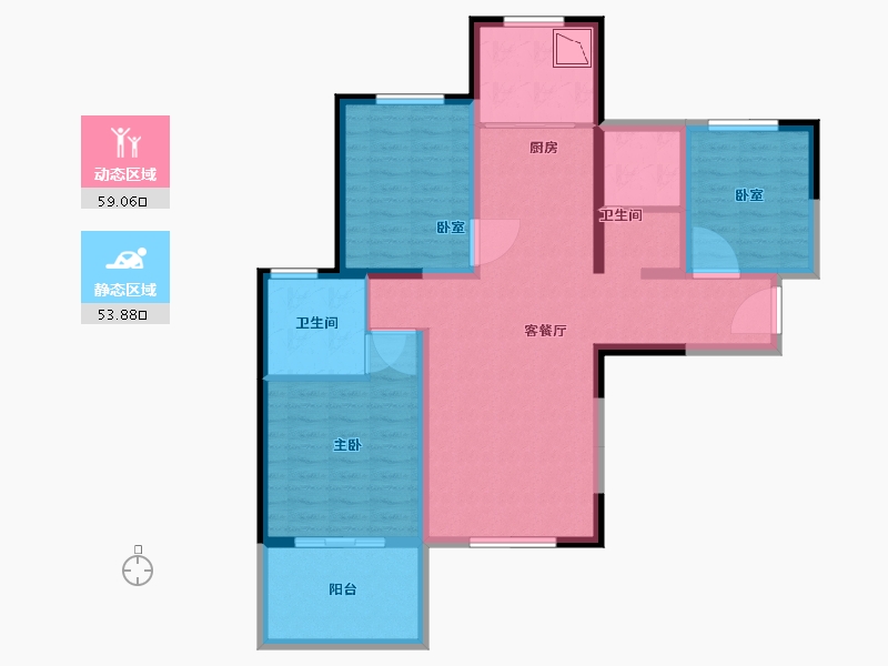 河南省-洛阳市-古都天玺-100.00-户型库-动静分区