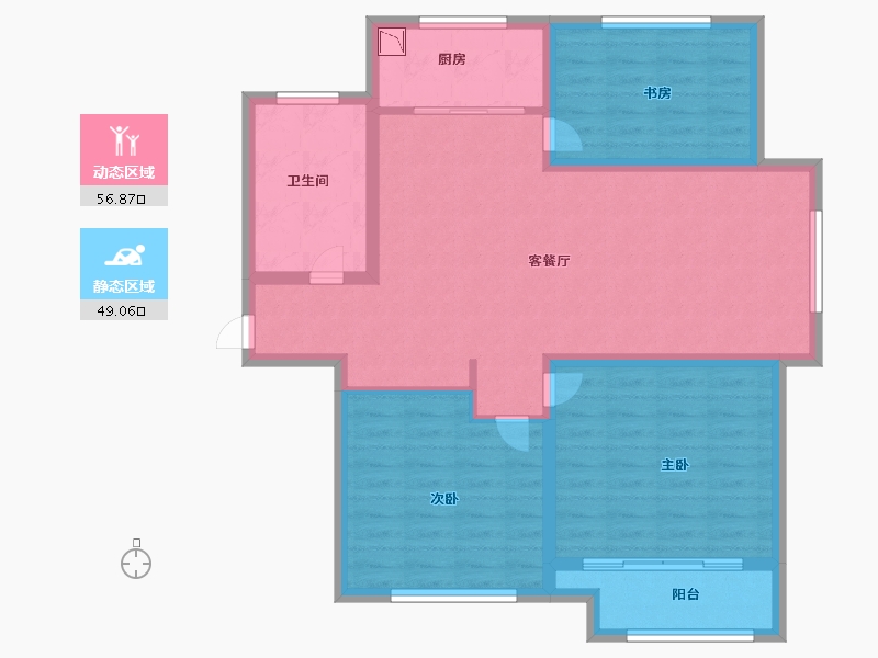 山东省-济南市-中国铁建明山秀水-94.99-户型库-动静分区