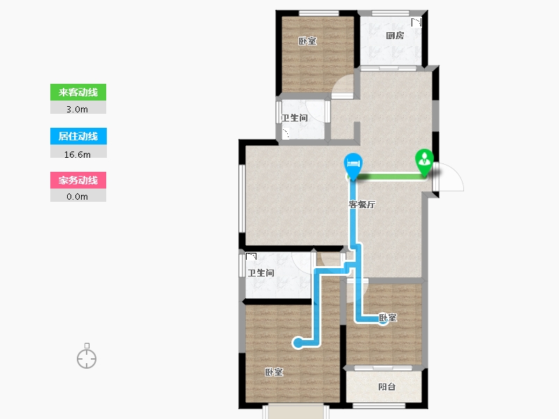 河南省-洛阳市-滨河御景苑-107.51-户型库-动静线