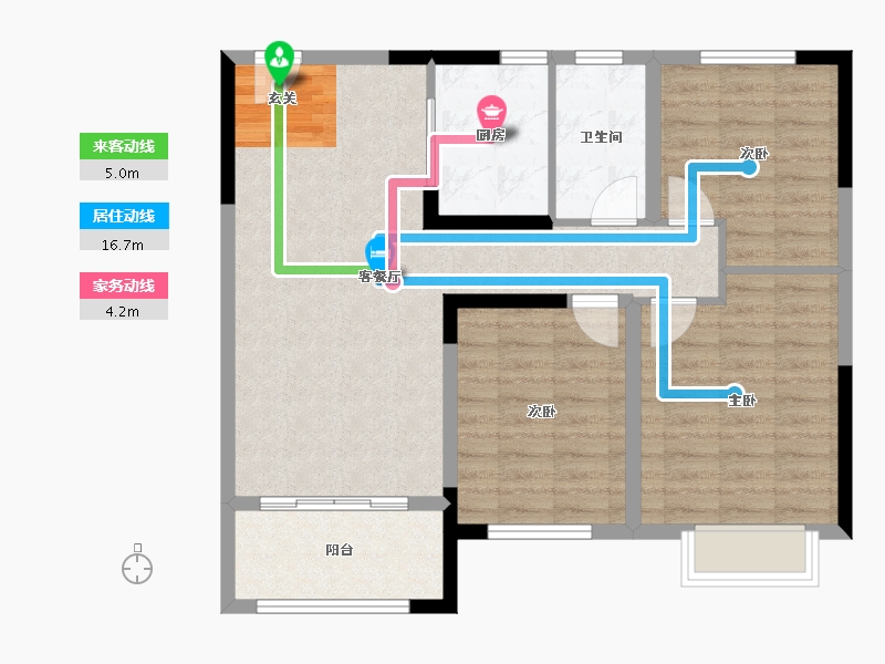 安徽省-滁州市-明中状元府-86.00-户型库-动静线