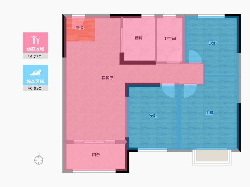 安徽省-滁州市-明中状元府-86.00-户型库-动静分区